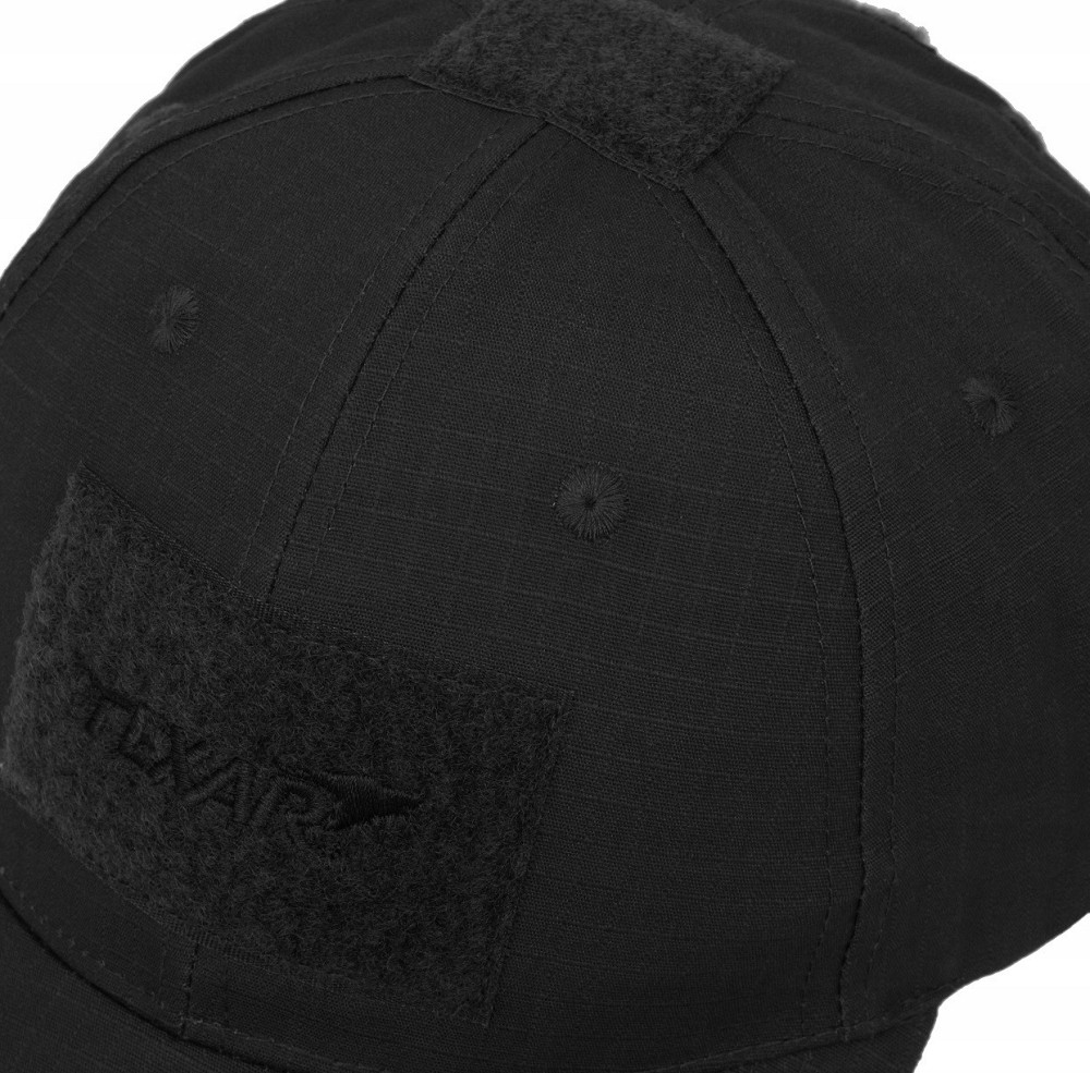 Тактична Бейсболка з 3 липучками Texar "Rip-Stop" (04-TAKT-HE-BLACK) Black Нововолинськ - фото 7