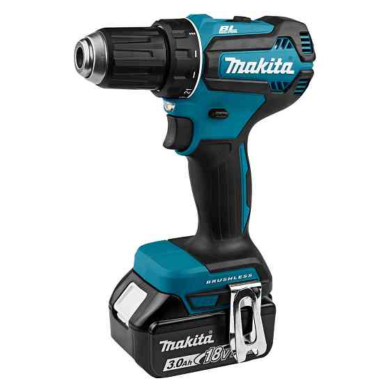 Дрель-шуруповерт аккумуляторная Makita DDF485SFJ 18 В, 50 Нм, 2×3 А·ч, Makpac Киев