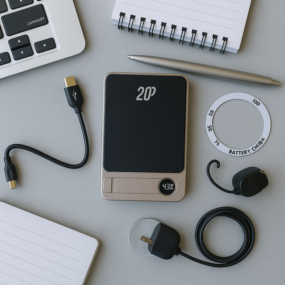 Повербанк F15 10000 mAh 20W (MagSafe) - золотий Київ - фото 13