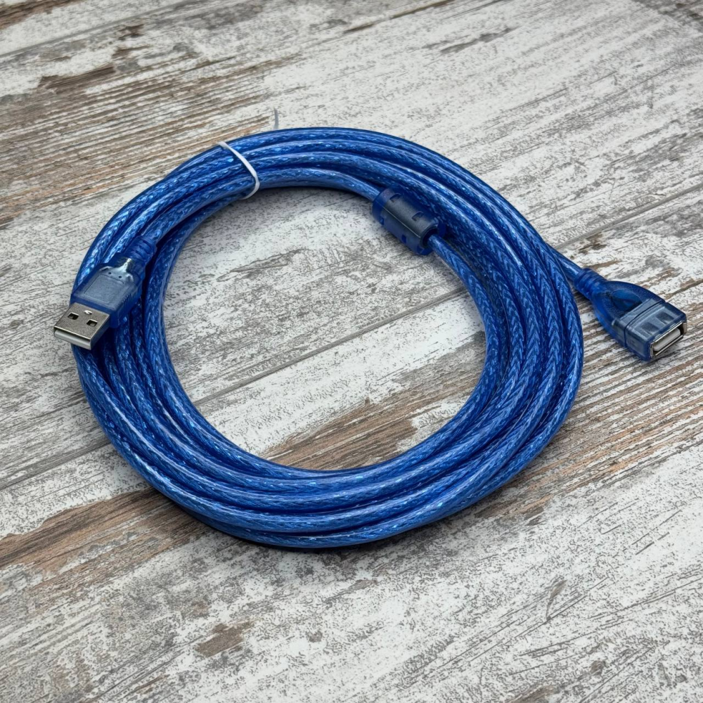 USB 2.0 удлинитель кабель AM-AF, 5 м, удлинительный провод для ПК, ноутбука, периферии Киев - изображение 2