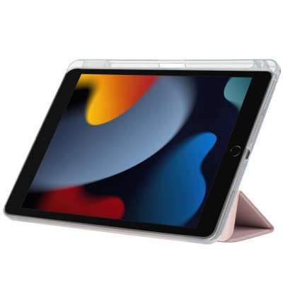 Чехол для планшета BeCover Ultra Slim Origami Transparent Apple Pencil Apple iPad 10.2 2019/2020/2021 Pink (711100) Винница - изображение 3