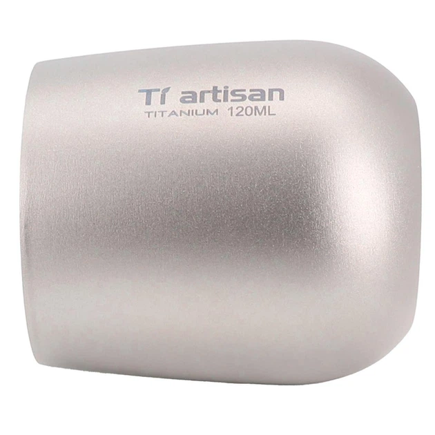 Титанова чашка термокухоль Tiartisan (255 мл) з подвійними стінками Сірий Київ - фото 3