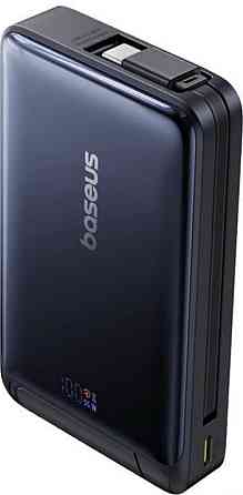 Зовнішній акумулятор (Power Bank) Baseus Nomos Qi2 45W 10000mAh Black. Харків