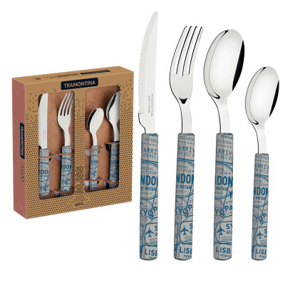 Набор столовых приборов Tramontina Bliss 16 предметів Сірий (29899/128) Винница - изображение 3
