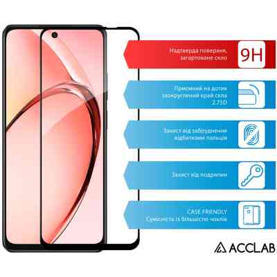 Скло захисне ACCLAB Full Glue Oppo A3x Black (1283126598890) Вінниця