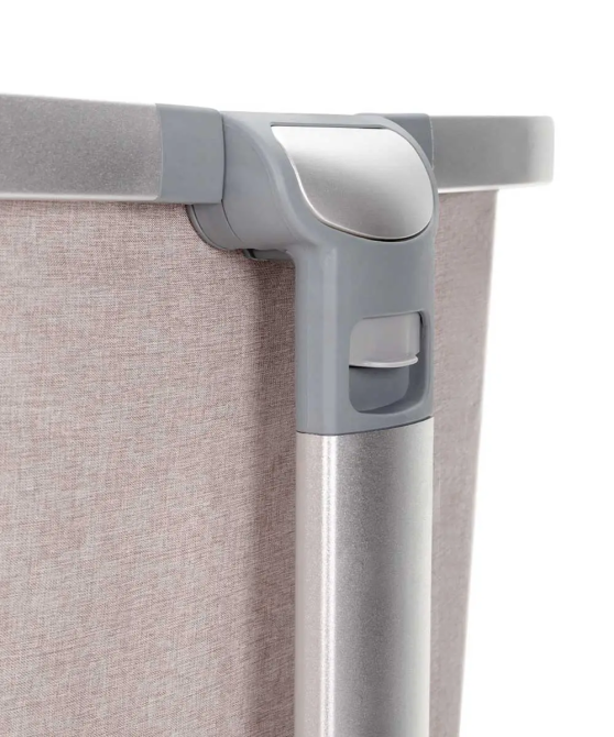 Дитяче ліжечко Carrello Aria CRL16402 Cream Beige приставне з люлькою кошиком 4 колеса метал каркас Кривий Ріг - фото 7