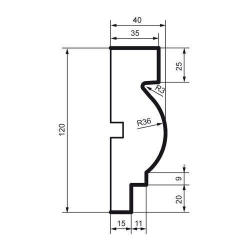 Молдинг фасадный Prestige Decor MC 115 Днепр - изображение 3