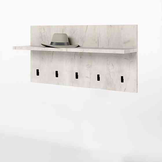 Вешалка на стену Эверест Соната-800 80х40 см дуб крафт белый (DTM-2729) Львов