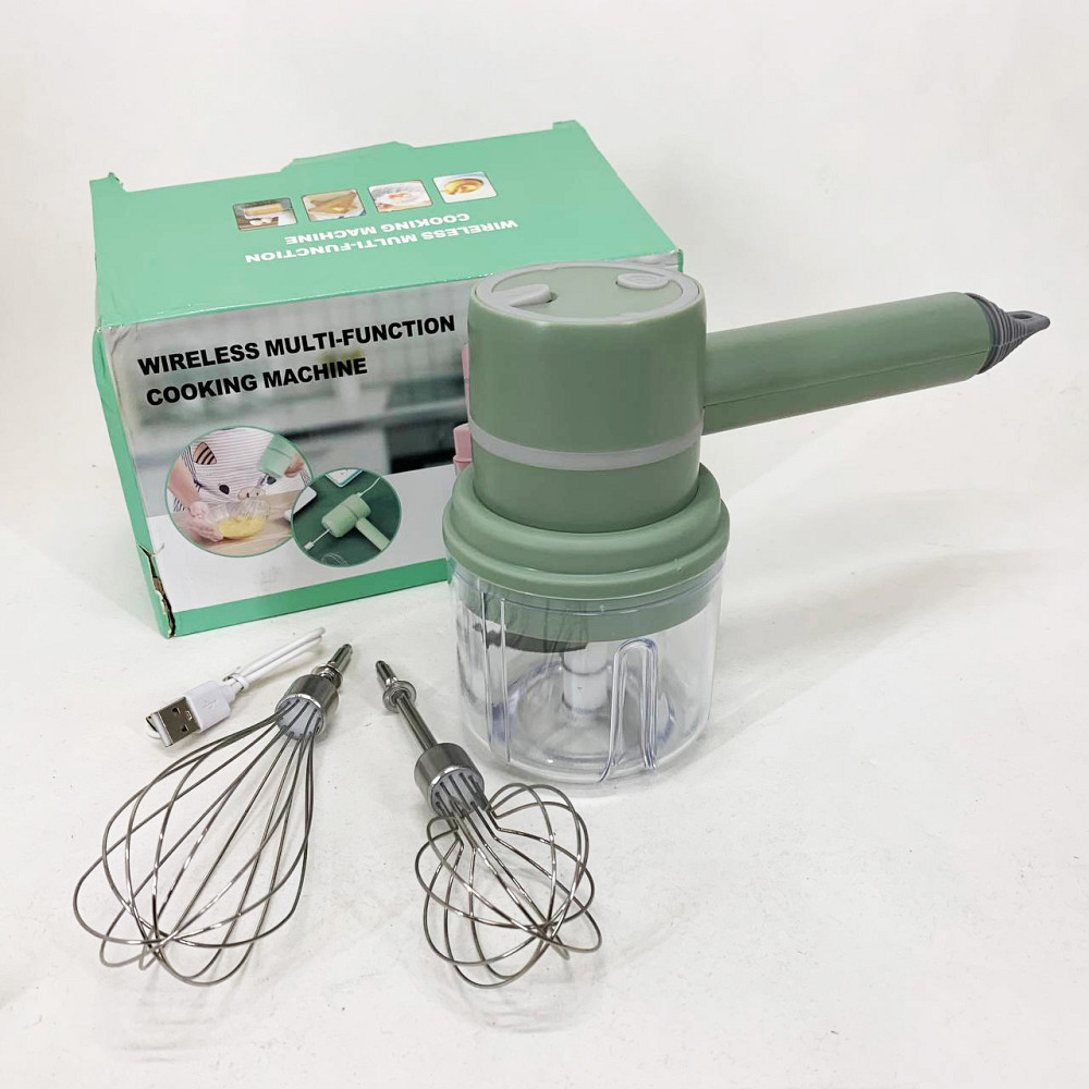 Ручной беспроводной миксер-измельчитель 2 в 1. Цвет: зеленый OH-95 Львов - изображение 3