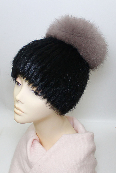 Шапка хутряна жіноча Бон Адріана Чорний Харків - фото 1