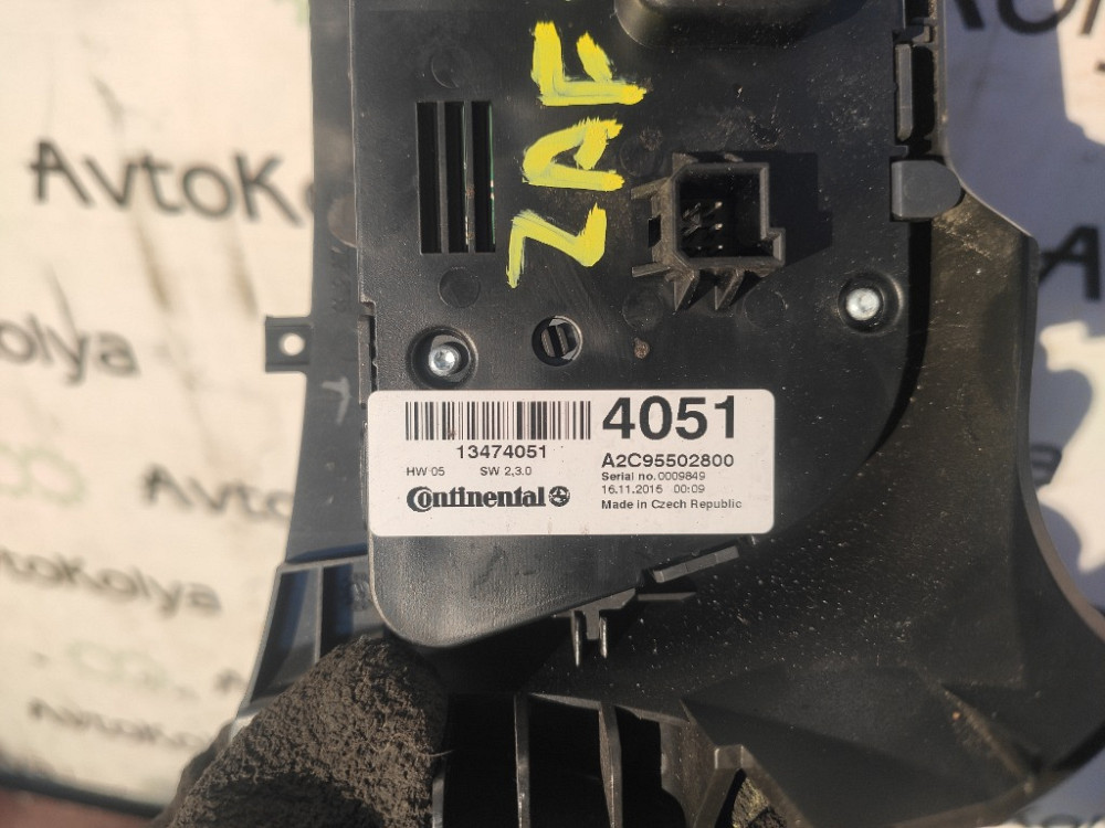 Блок управління клімат-контролем Opel Zafira C 2012-2019 (13474051) Ковель - изображение 3