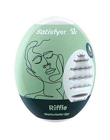 Самосмазывающийся мастурбатор-яйцо Satisfyer Masturbator Egg Riffle, одноразовый, не требует смазки Sex Aura Киев