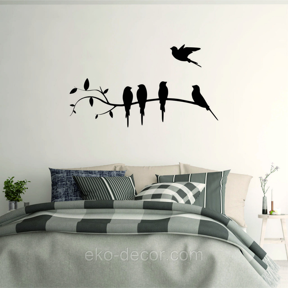 Декоративное настенное Панно «Птички на ветке», Декор на стену Киев - изображение 2