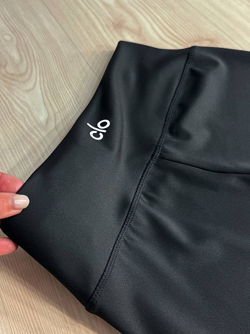 Шорты женские Black Cyclone 2683-2695 велосипедки дайвинг с широким поясом и надписью clo черные, черный, 4XL Киев - изображение 2