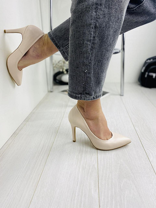 Nivelle Туфлі жіночі NIVELLE бежеві натуральна шкіра каблук 10см 40р (1826/91-9535) Коломия - фото 5
