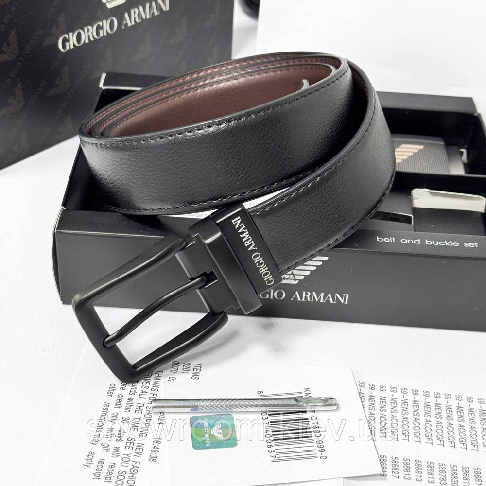 Ремень и две пряжки в подарочной коробке GA (315) Киев - изображение 3