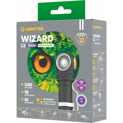 Фонарь Armytek Wizard C2 WUV White & Ultraviolet (F08901UF) Винница - изображение 2
