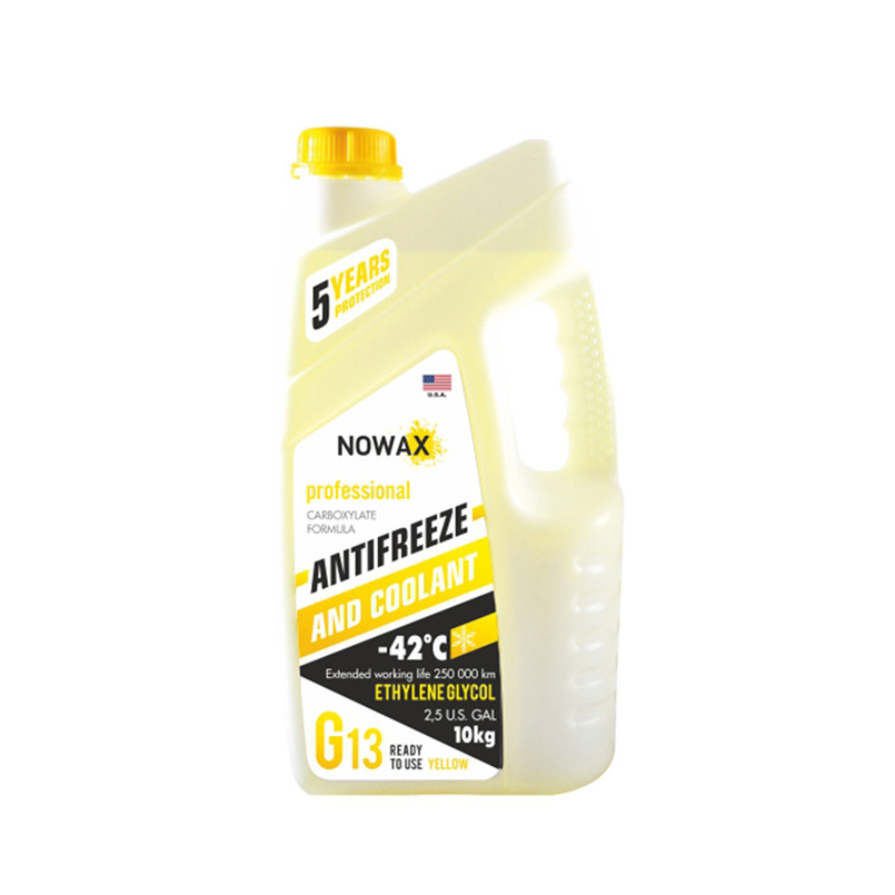 Антифриз Nowax Yellow G13 желтый готовый10кг Львов - изображение 1