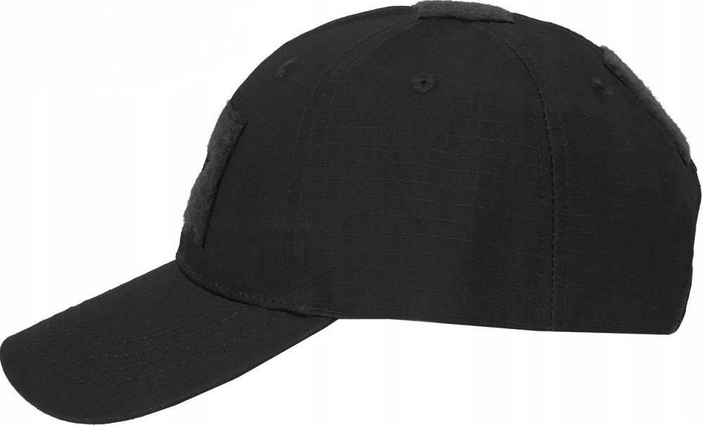 Тактична Бейсболка з 3 липучками Texar "Rip-Stop" (04-TAKT-HE-BLACK) Black Нововолинськ - фото 4