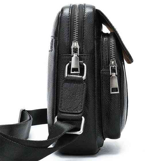 Сумка мужская кожаная Черная (Vintage) Киев