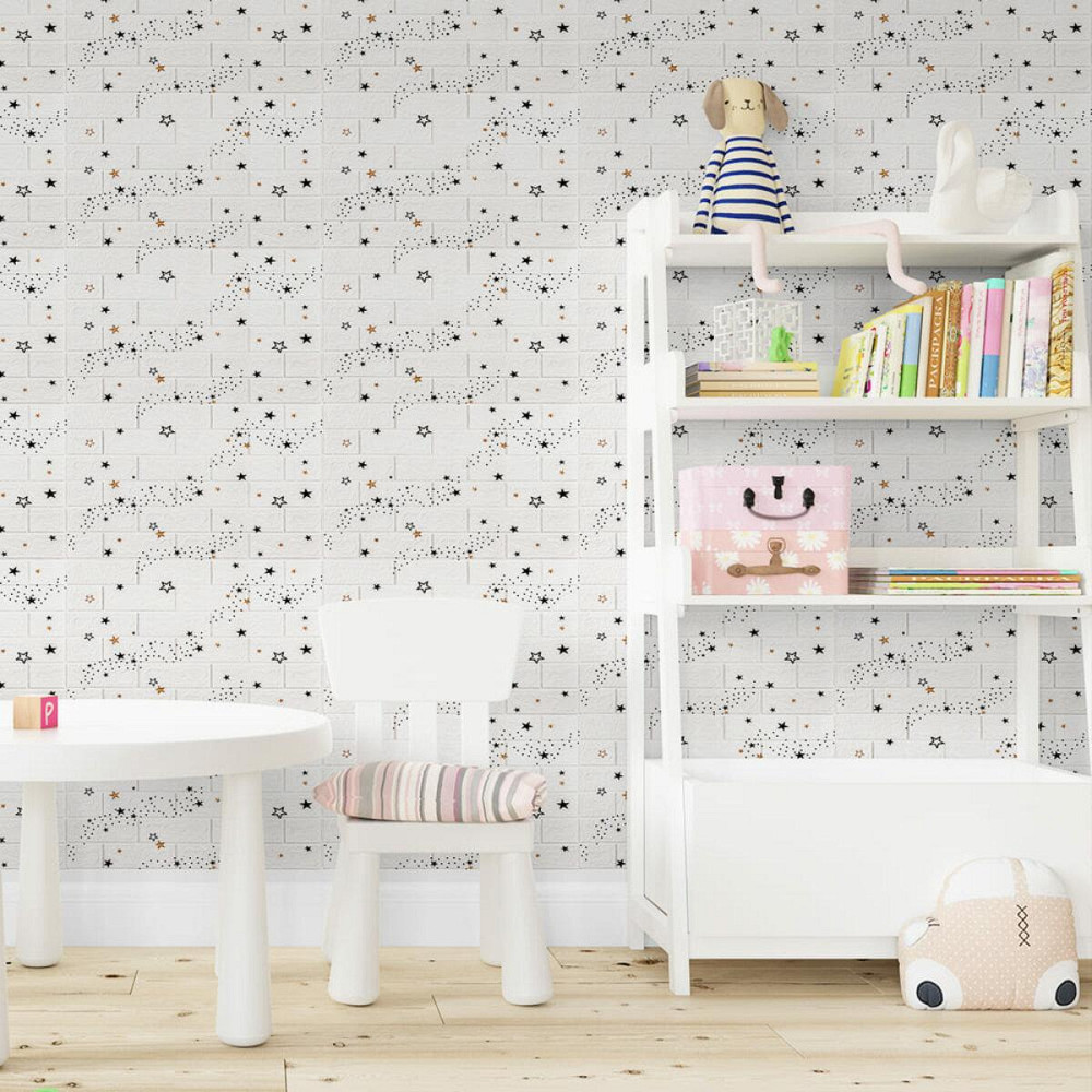 Декоративная 3D панель самоклейка 700x770x3мм Звёзды (кирпич) (021-3) SW-00000693 Киев - изображение 5