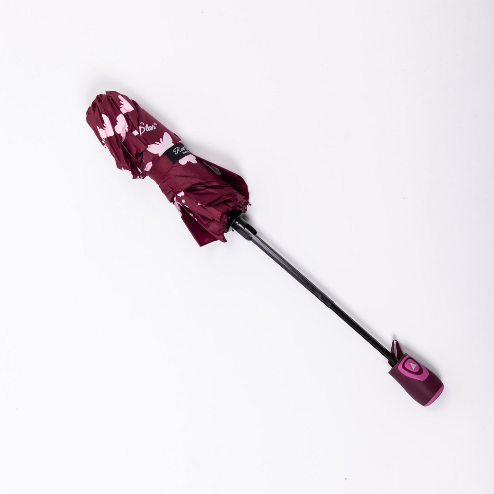 Полуавтоматический зонт с принтом, красный, 97 см Киев - изображение 8