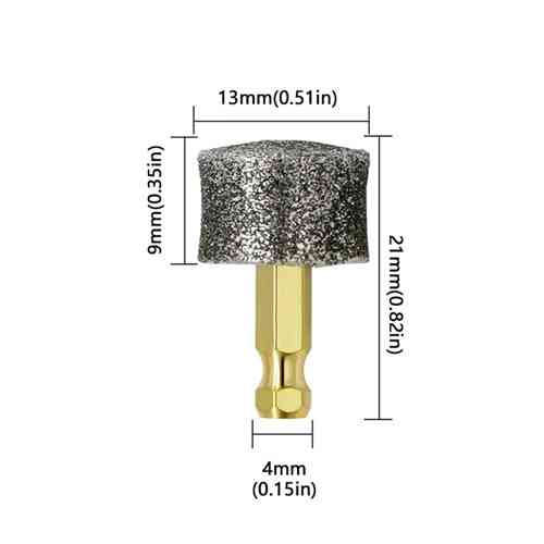 Алмазна насадка 60 грит для шліфування кігтів, хвостовик 4 мм Київ