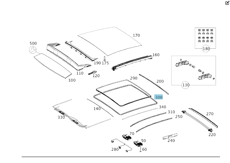 Mercedes-Benz  A2927820100 Ущільнювач зсувного люка GLE Coupe C292 Одеса - фото 2