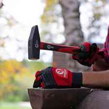 Молоток слюсарний 1 кг фібергласова гумова ручка 322мм Мукачево