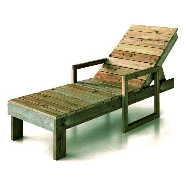 Шезлонг садовый 