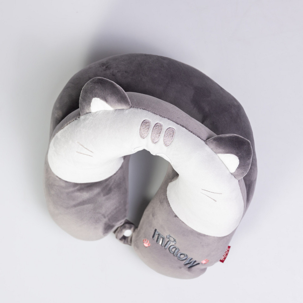 Подушка для шеи Miaow U-образная, серый Киев - изображение 2