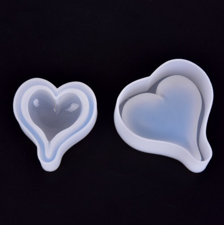 Молд сердце для мастики - размер молда 6,5*7см, силикон Киев - изображение 1