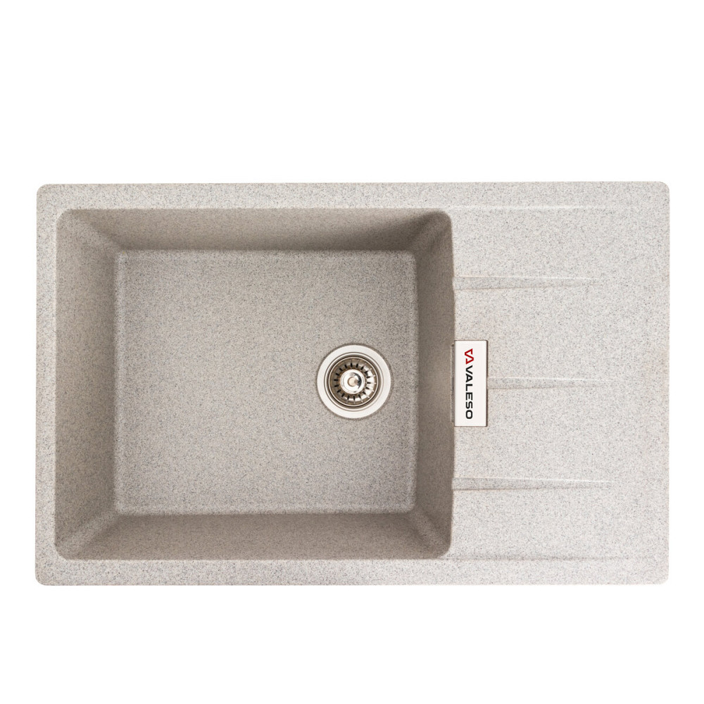 Гранітна мийка для кухні VALESO ROMA 7850 матова Сіра Коломыя - изображение 1
