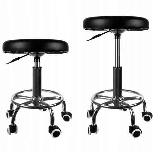 Парикмахерский Стул - табурет поворотный до 150 кг Beautylushh (SF23505) Black Нововолынск