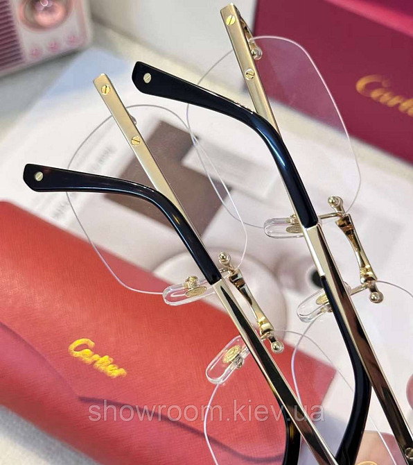 Мужская безободковая оправа (0407) gold Киев - изображение 3