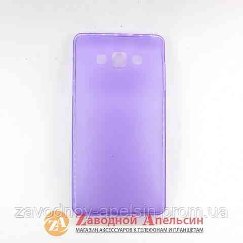 Samsung A7 A700 чехол слиликоновый Cover purple Одесса