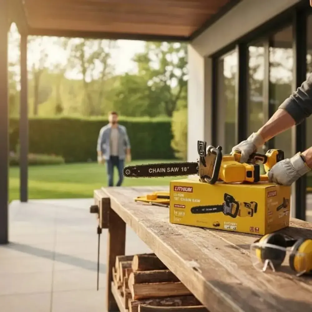 Аккумуляторная цепная пила 18" 2 АКБ 48v Коломия - фото 5