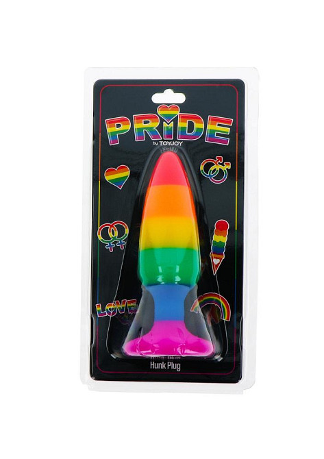 Анальная пробка TOY JOY Hunk Plug, L, разноцветная, 13 х 3.9 см Sex Aura Киев - изображение 2