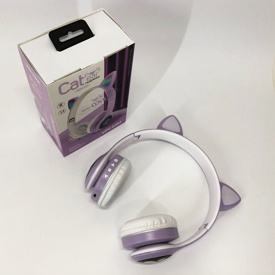 Кошачи навушники Cat, Наушники кошечка игровые с подсветкой, Беспроводные наушники кошечка CJ-30 Львов - изображение 2