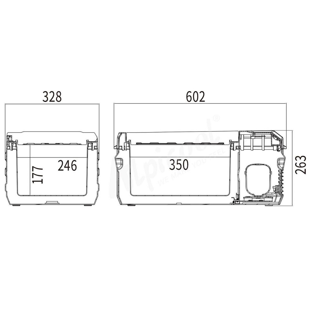 Компрессорный автохолодильник Alpicool NL15 (15 литров). До -20 ℃. Питание 12, 24, 220 вольт Киев - изображение 3