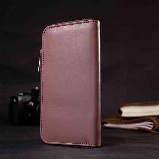 Практичное портмоне з натуральної шкіри (GRANDE PELLE) Київ