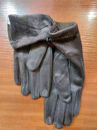 Рукавички жіночі сенсорні one size коричневий Київ