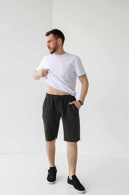 Шорти чоловічі трикотажні Хакі XXL Харків - фото 1