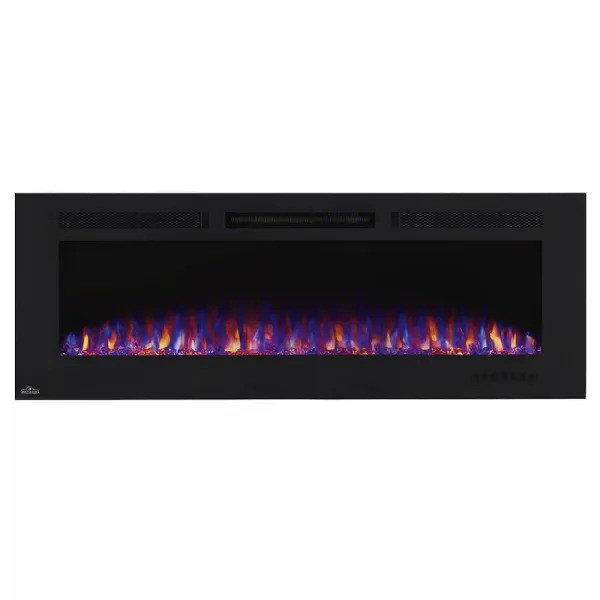 Камин электрический горизонтальный Allure Phantom 60 с металлической сеткой, черный мат (NEFL60FH-MT-EU) Код: 010740 Ровно - изображение 1