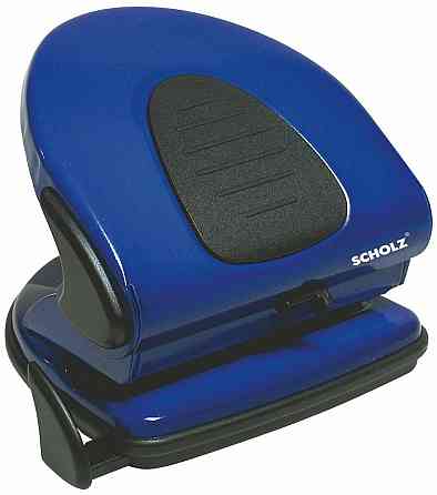 Діркопробивач металевий 30 арк. "Scholz" з лінійкою 8 см. синій, 4314-06SCH, шт Київ