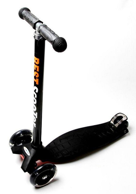 Самокат MAXI. Черный цвет - стильный выбор для активных детей Одесса - изображение 1