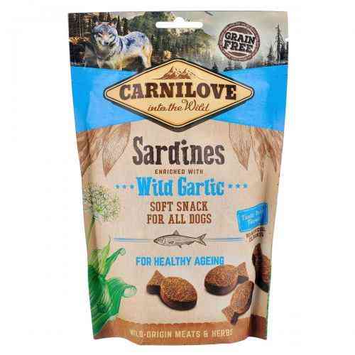Ласощі Carnilove Dog Semi Moist для собак, сардина та часник, 200 г Київ