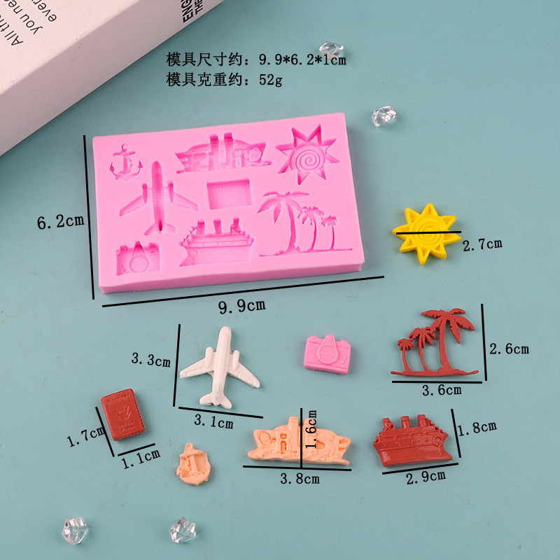 Молд кондитерский морской 99 на 62 мм розовый Киев - изображение 2