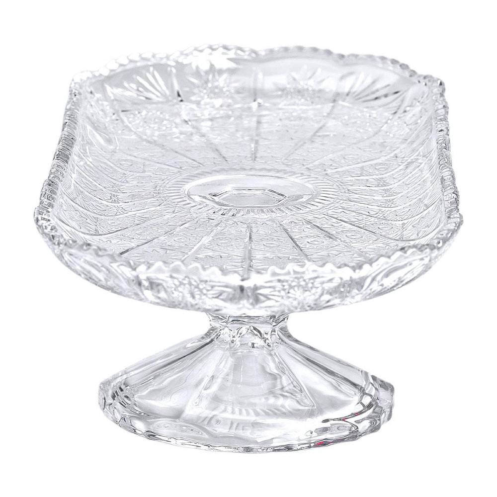 Фруктовниця скляна на ніжці 33.5х15х10 см овальна ваза для фруктів HP-YH-82 Київ - фото 6