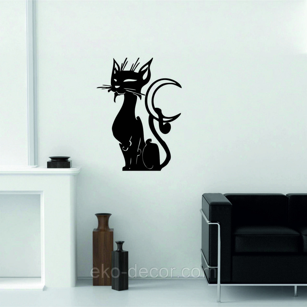 Декоративне настінне 3D Панно «Кіт» Декор на стіну з об'ємом Київ - фото 5